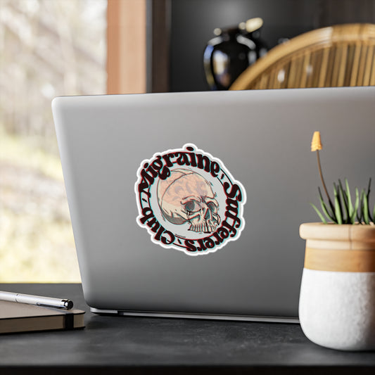 Migraine Sufferers Club Vinyl Decal