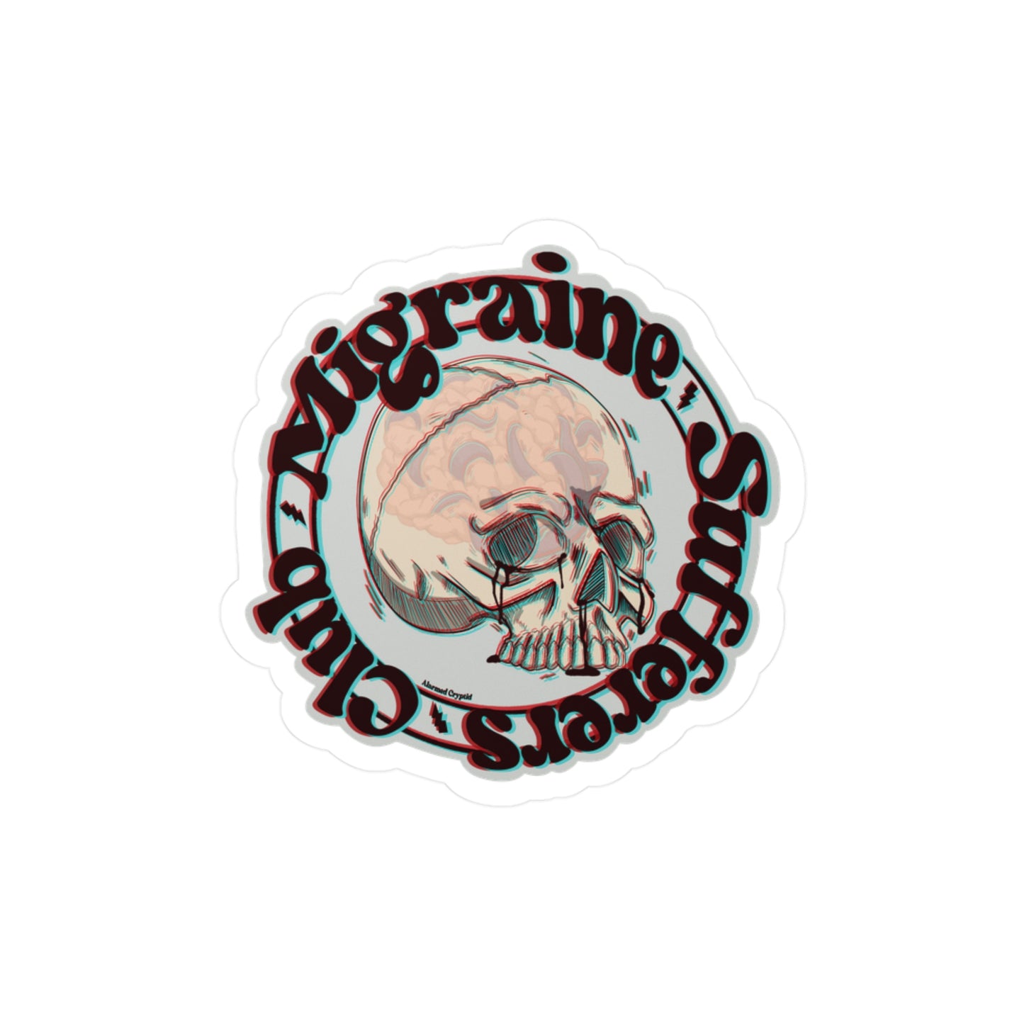 Migraine Sufferers Club Vinyl Decal